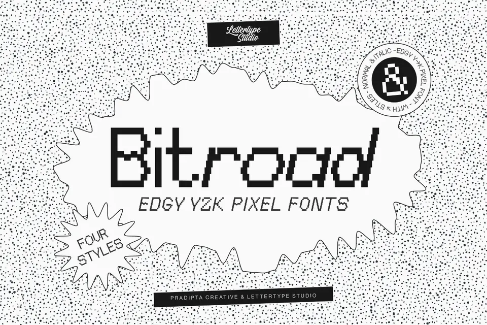 Bitroad – Retro Y2K Pixel Font
