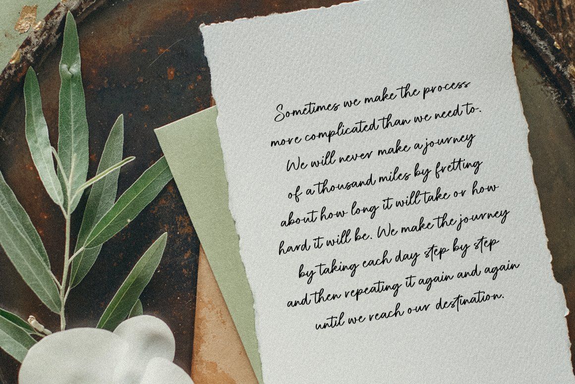 Bleury Saint Modern Script Font — image 11