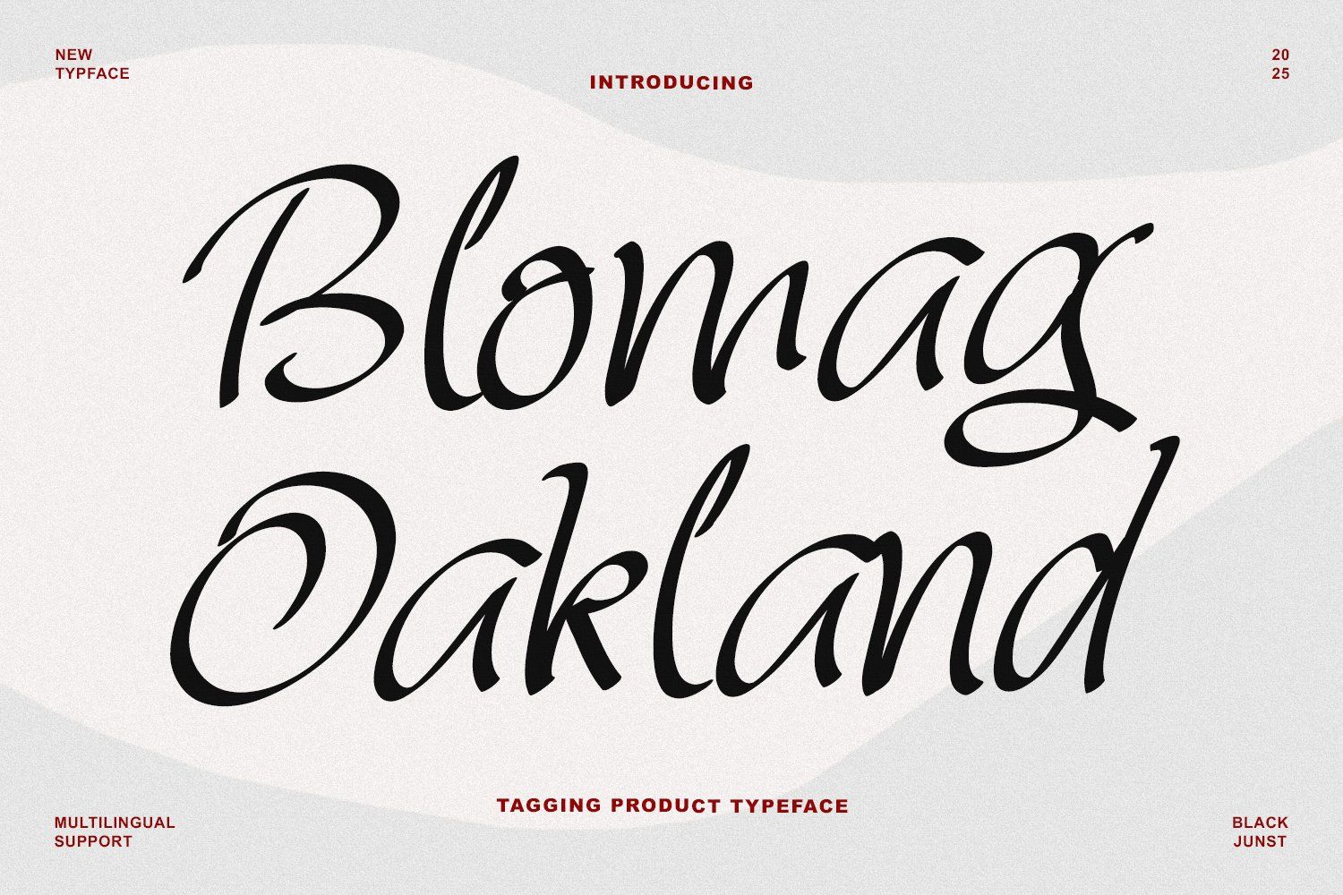 Blomag Oakland – Tagging Product Typeface