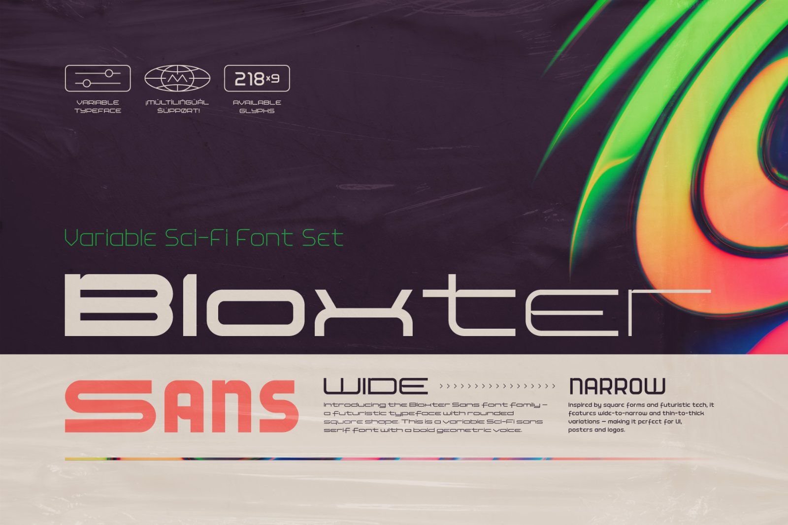 Bloxter Sans - Variable Font Family — image 1