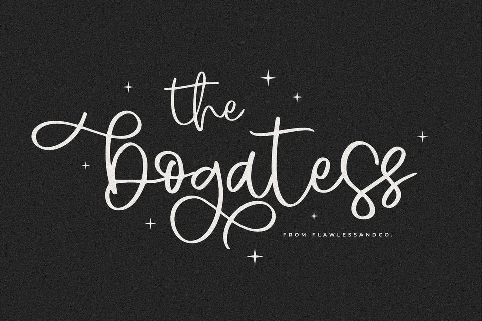 Bogatess - Beautiful Script Font