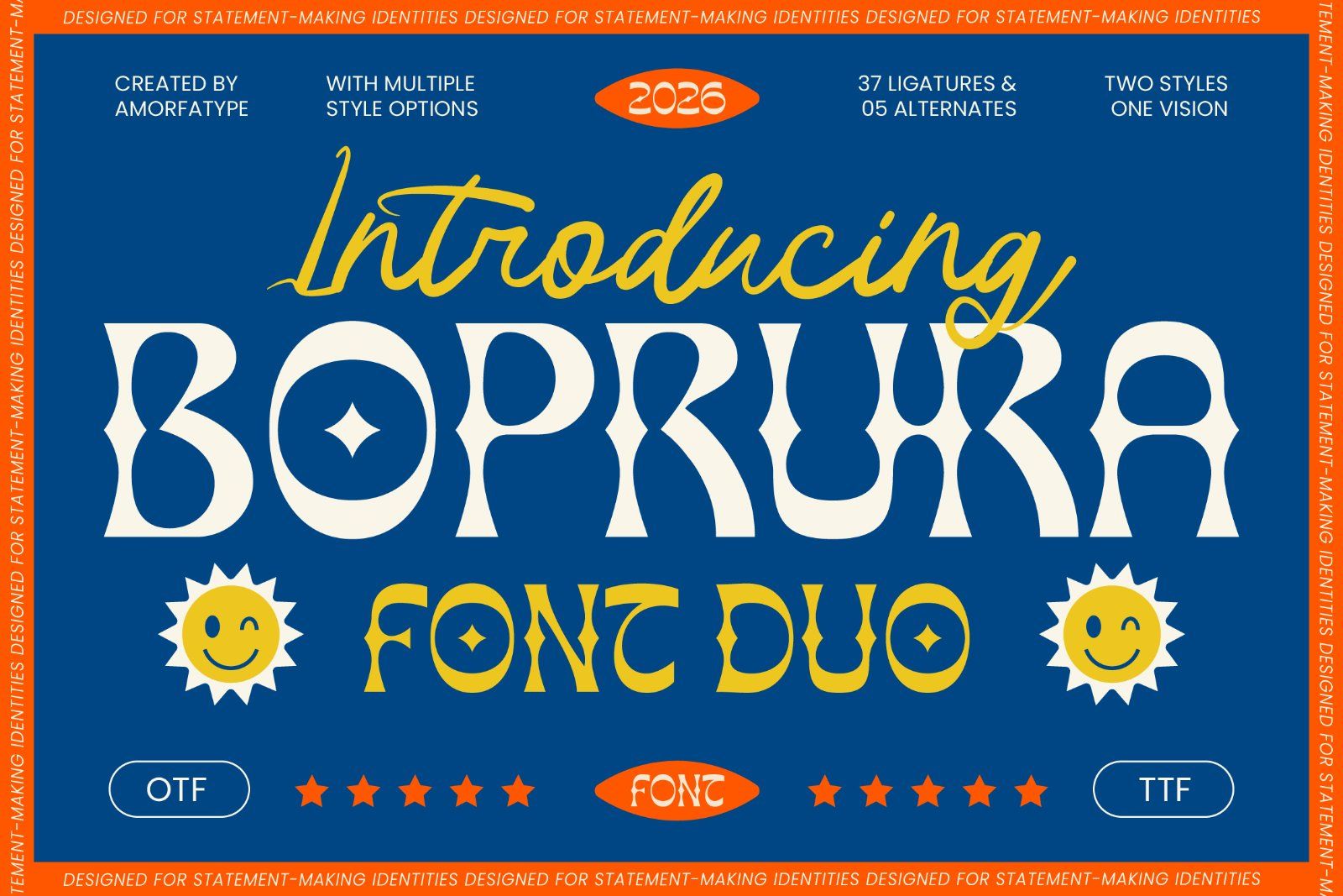 Boprura Psychedelic Font Duo — image 1