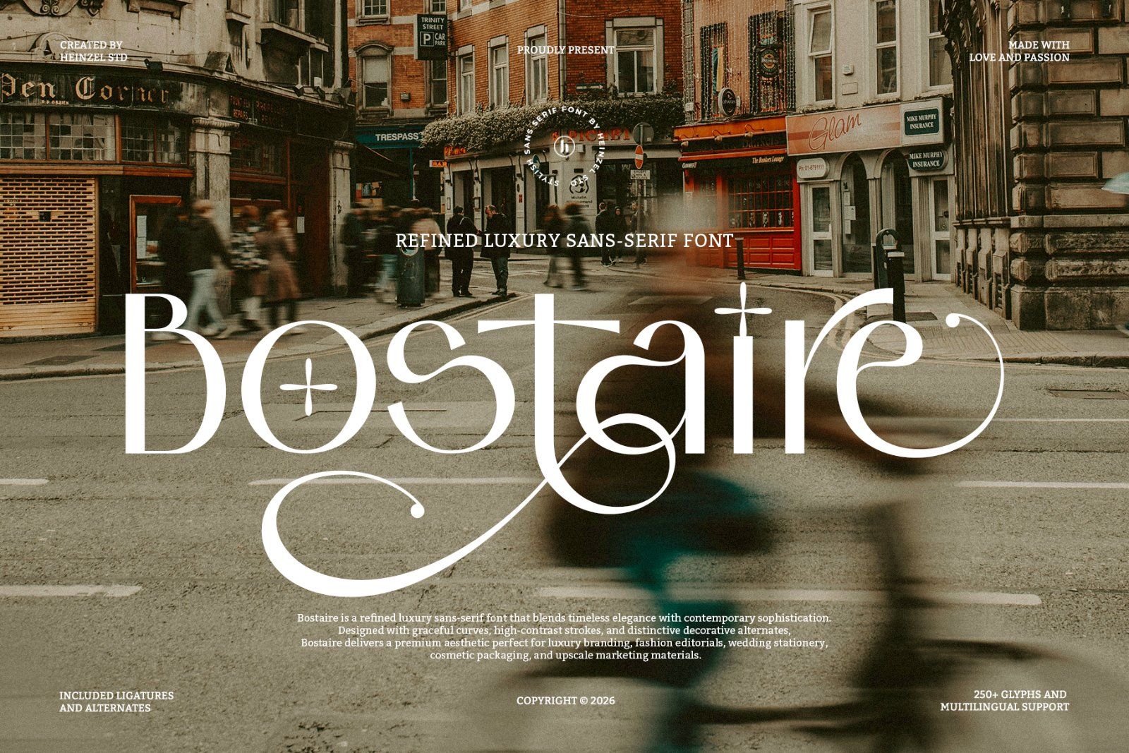 Bostaire Luxury Sans Serif Font — image 1