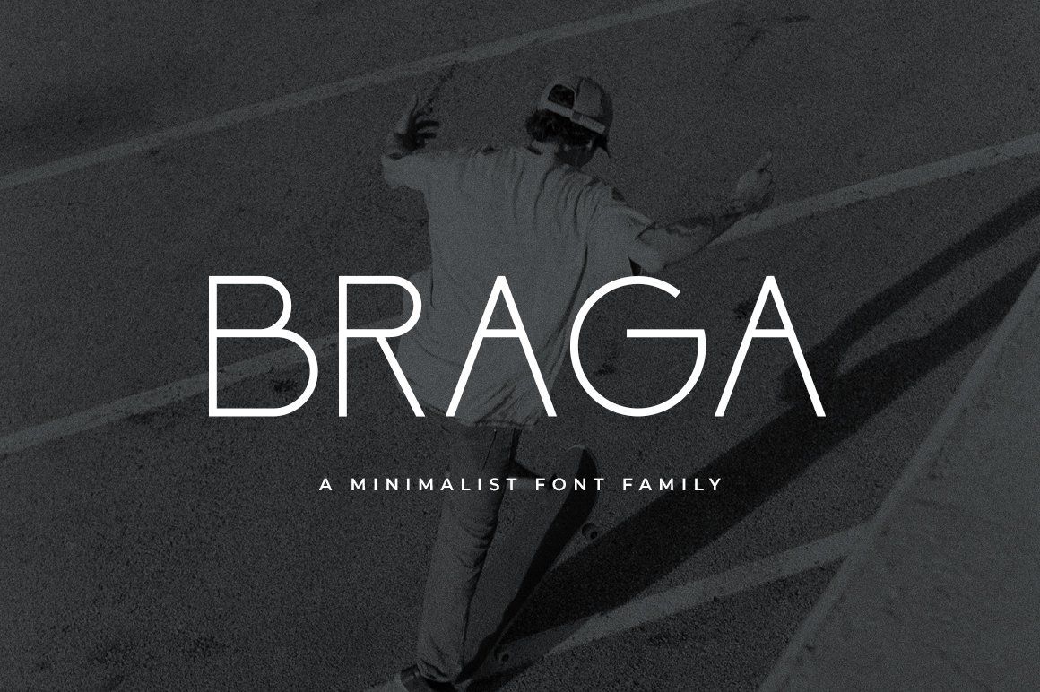 Braga Minimalist Sans Serif Font — image 1