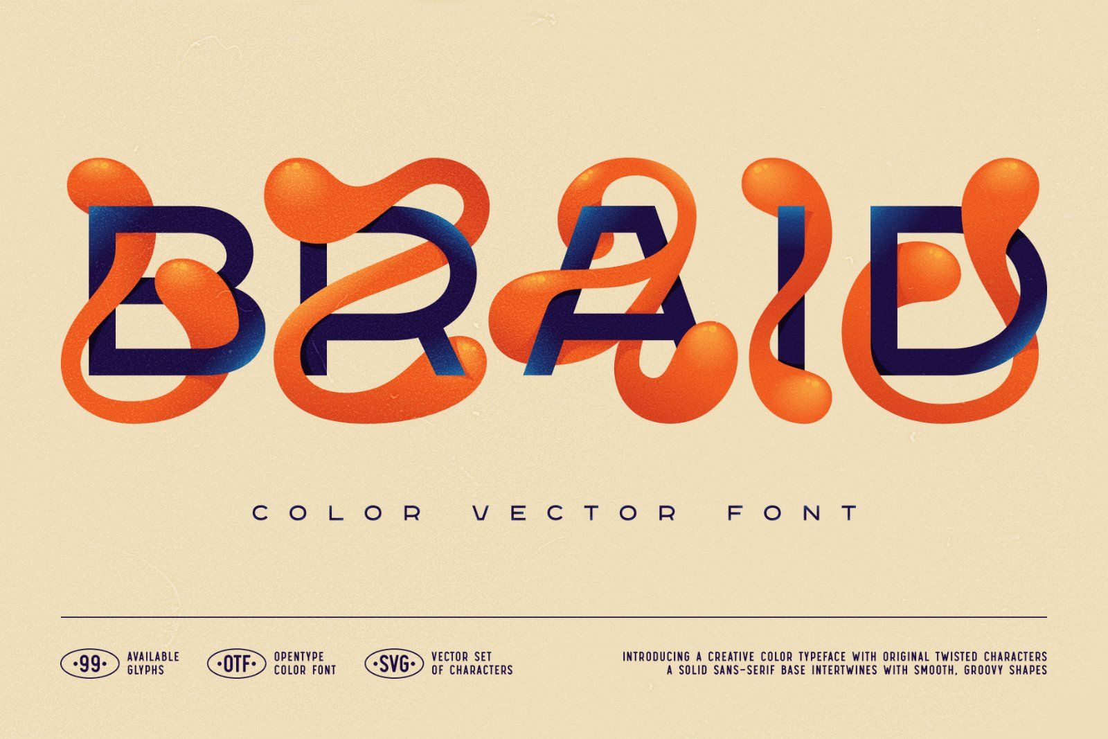 Braid - Color Vector Font — image 1