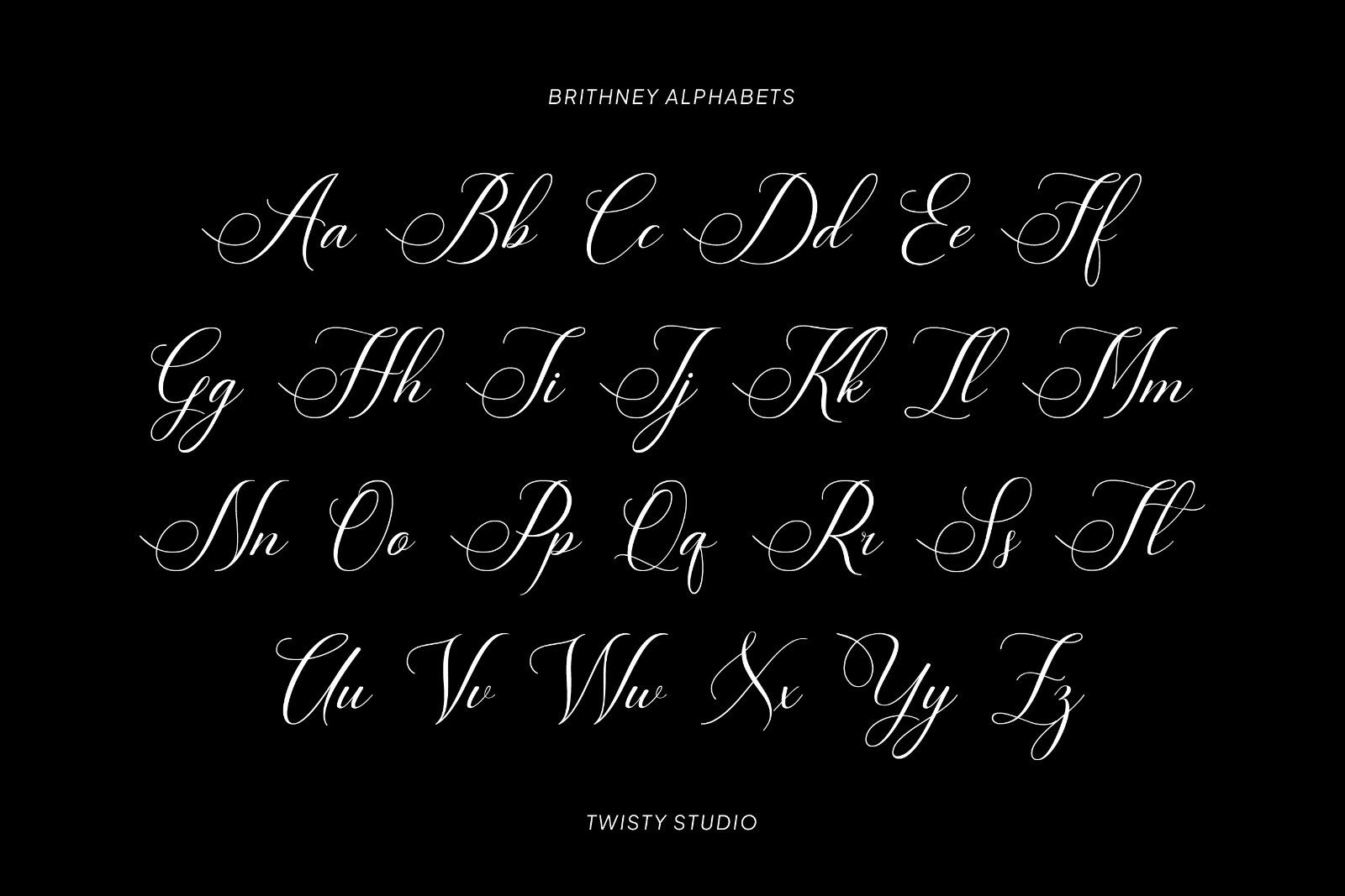 Brithney - Beautiful Calligraphy Font — image 7