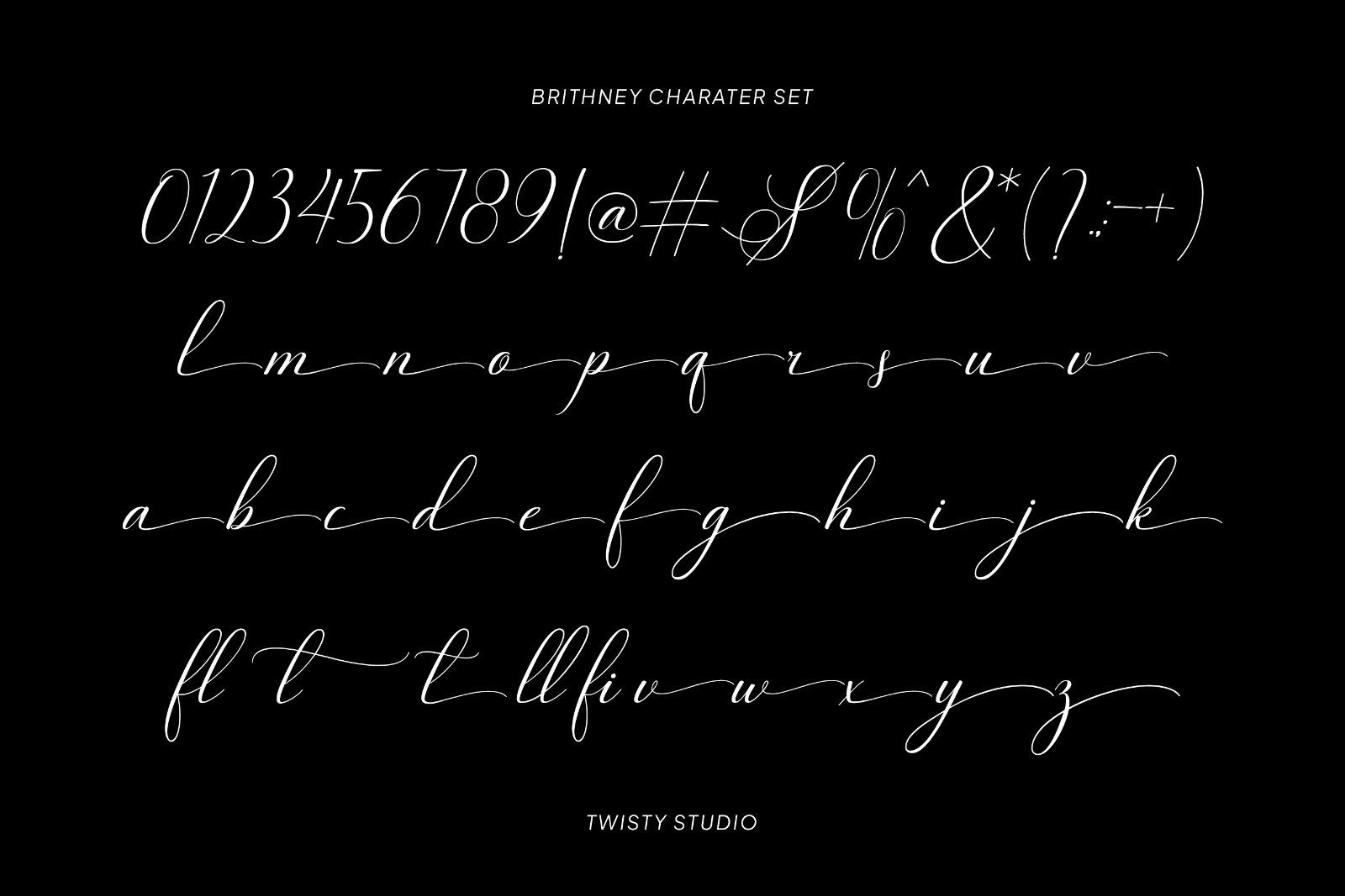Brithney - Beautiful Calligraphy Font — image 8