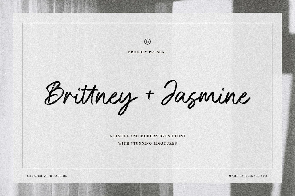 Brittney and Jasmine Modern Brush Script Font