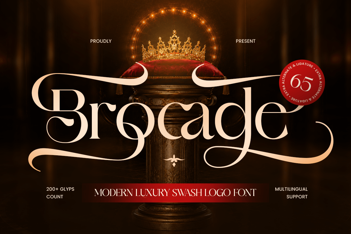 Brocade-Modern Luxury font — image 1