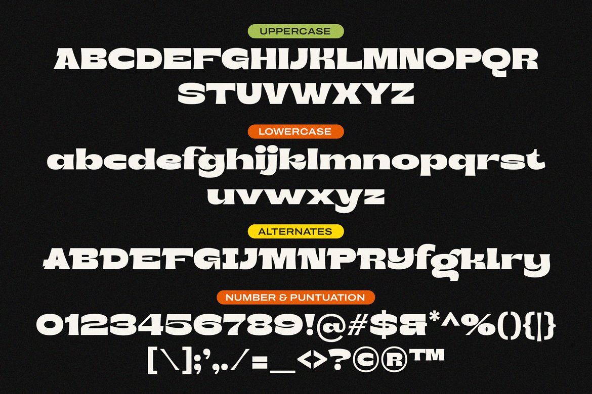 Bront-Olo – Retro Groovy Bold Display Font