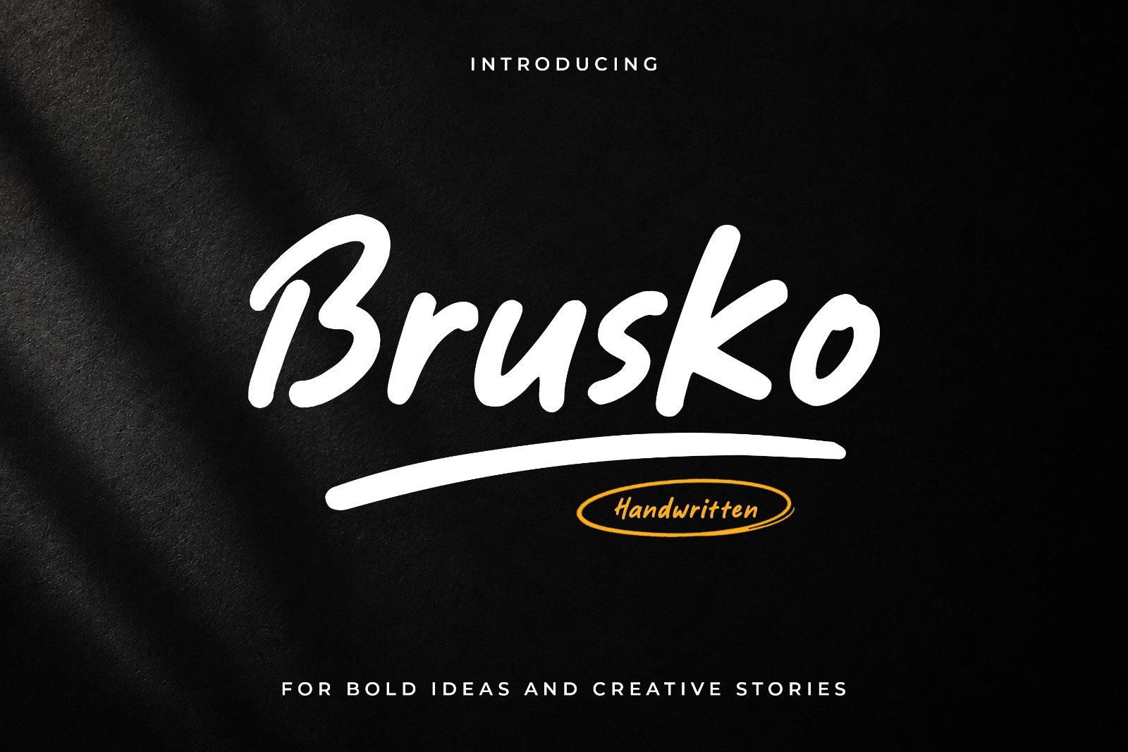 Font Brusko — Handwritten Brush Typeface — image 1