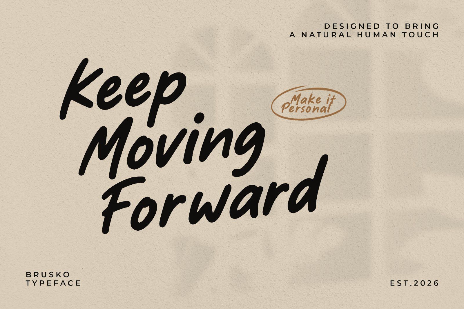 Font Brusko — Handwritten Brush Typeface — image 2