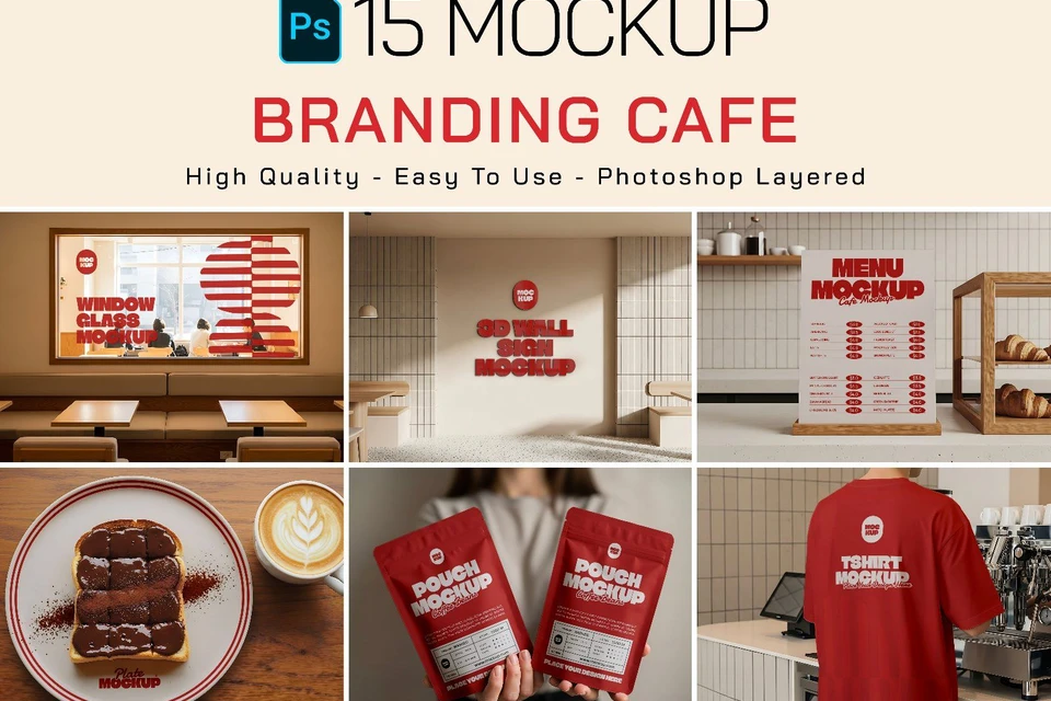 Premium Branding Coffee Store Mockup