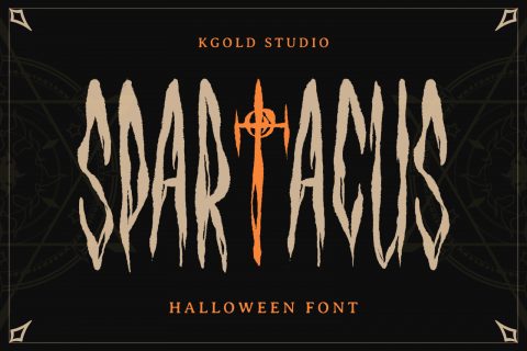 Spartacus – Handcrafted Horror Typeface