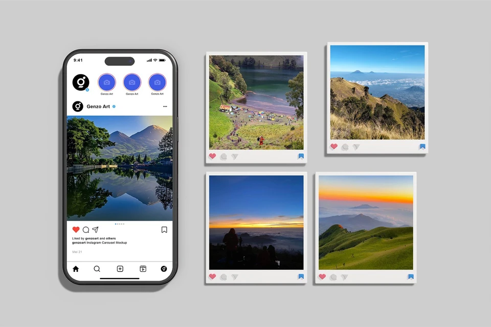 Instagram Carousel Mockup