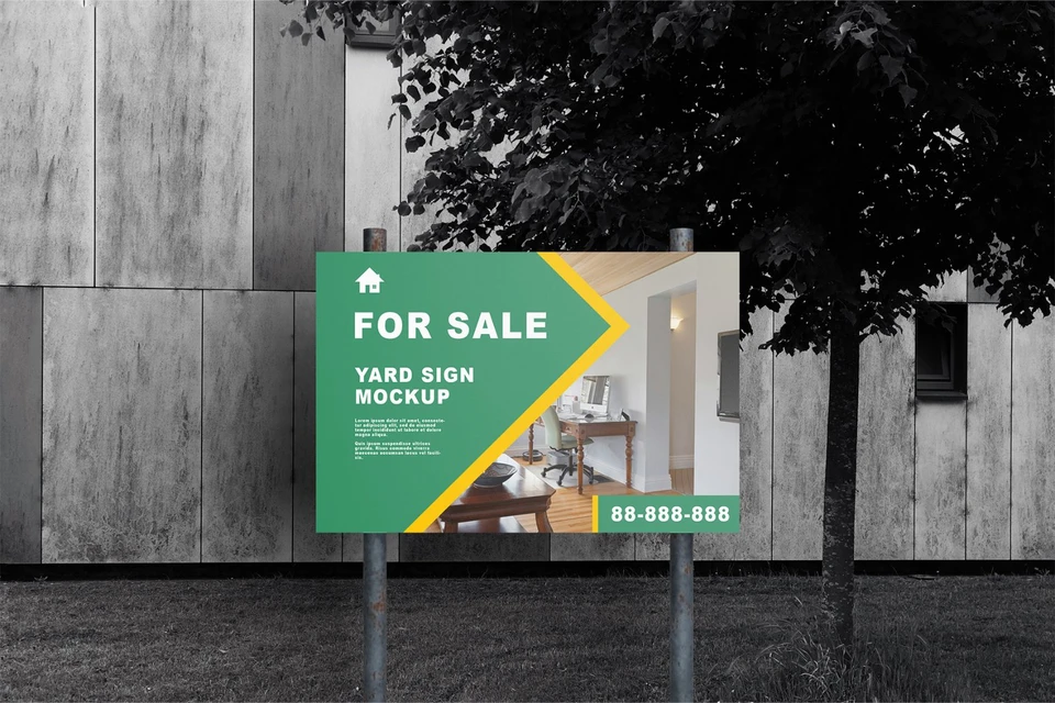 Yard Sign Mockup