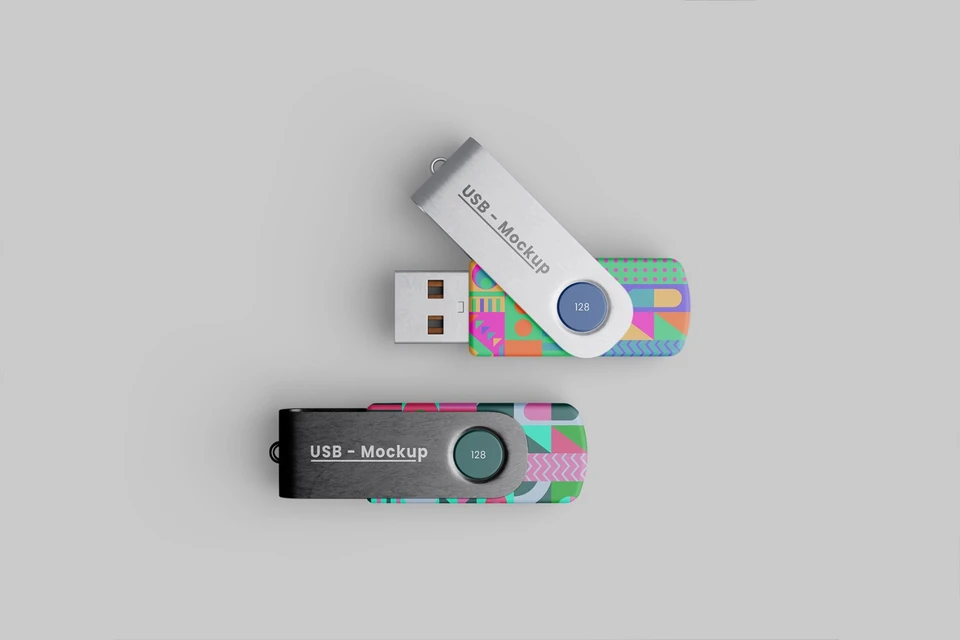 USB Flash Drive Mockup