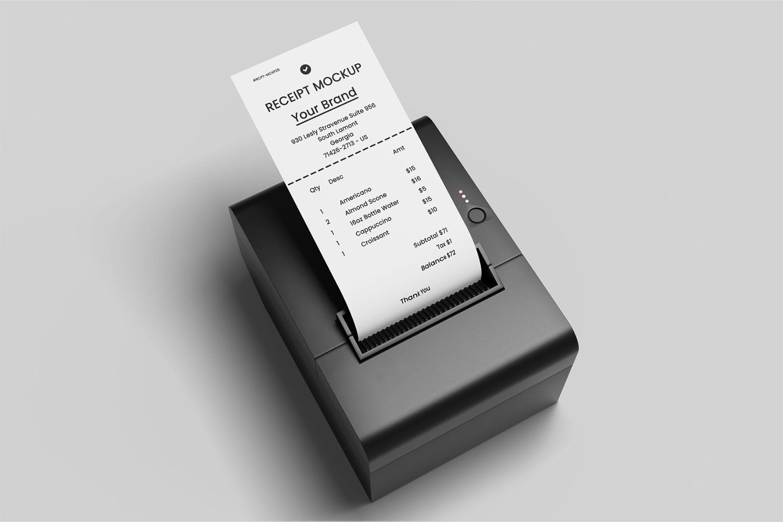 Receipt Mockup For Branding — image 2