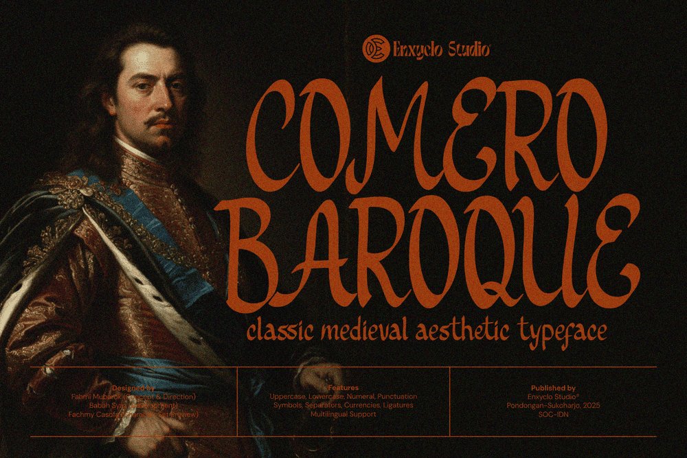 Comero Baroque — Classic Medieval Font