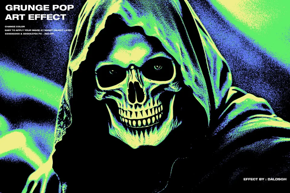 Grunge Pop Art Effect