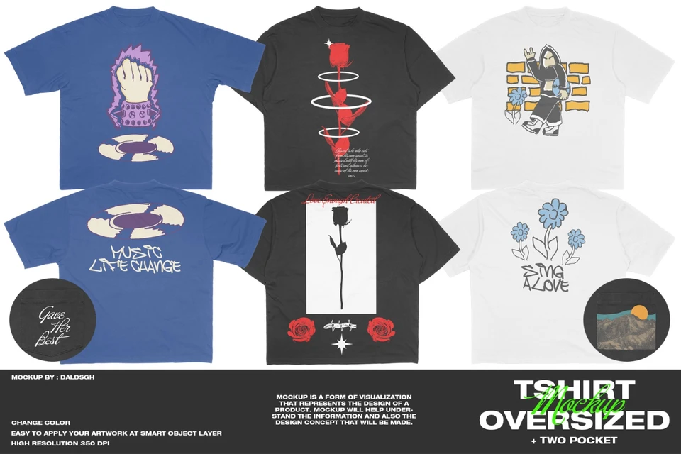 Tshirt Oversized - Mockup
