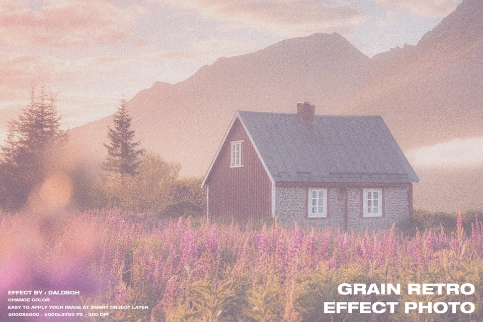 Grain Retro Effect Photo