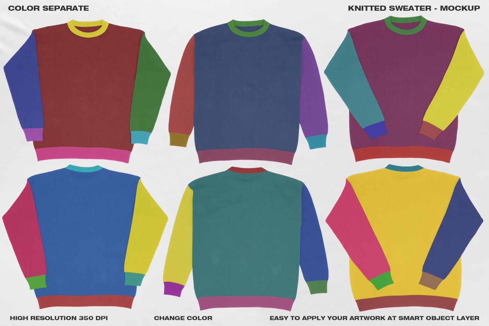 Knitted Sweater - Mockup