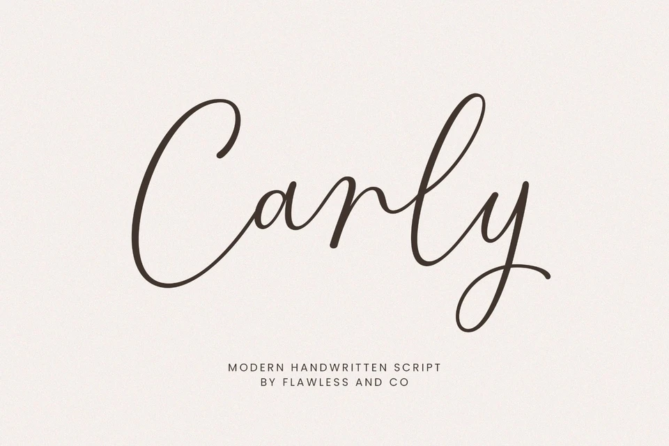 Carly - Handwritten Script Font