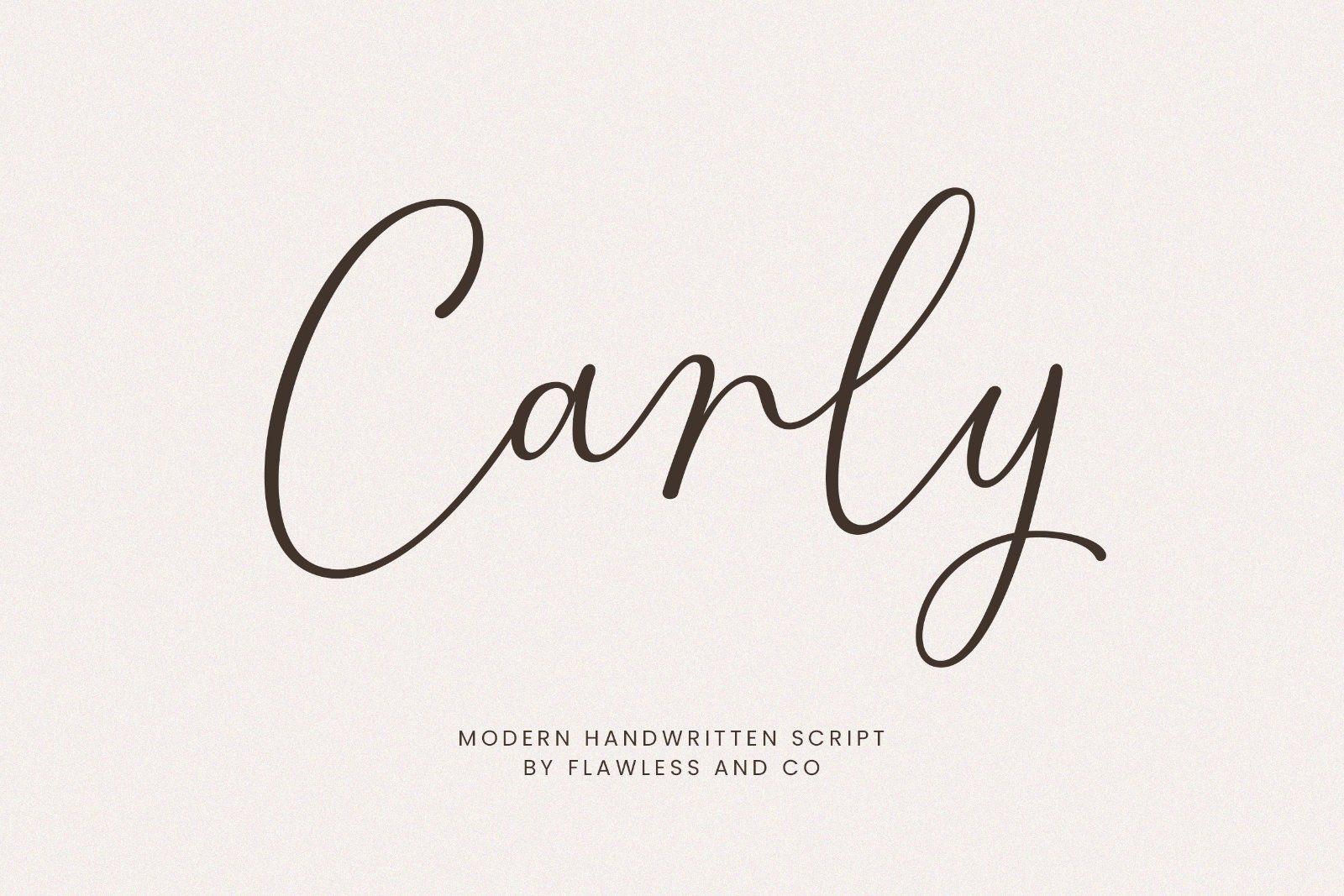 Carly - Handwritten Script Font — image 1