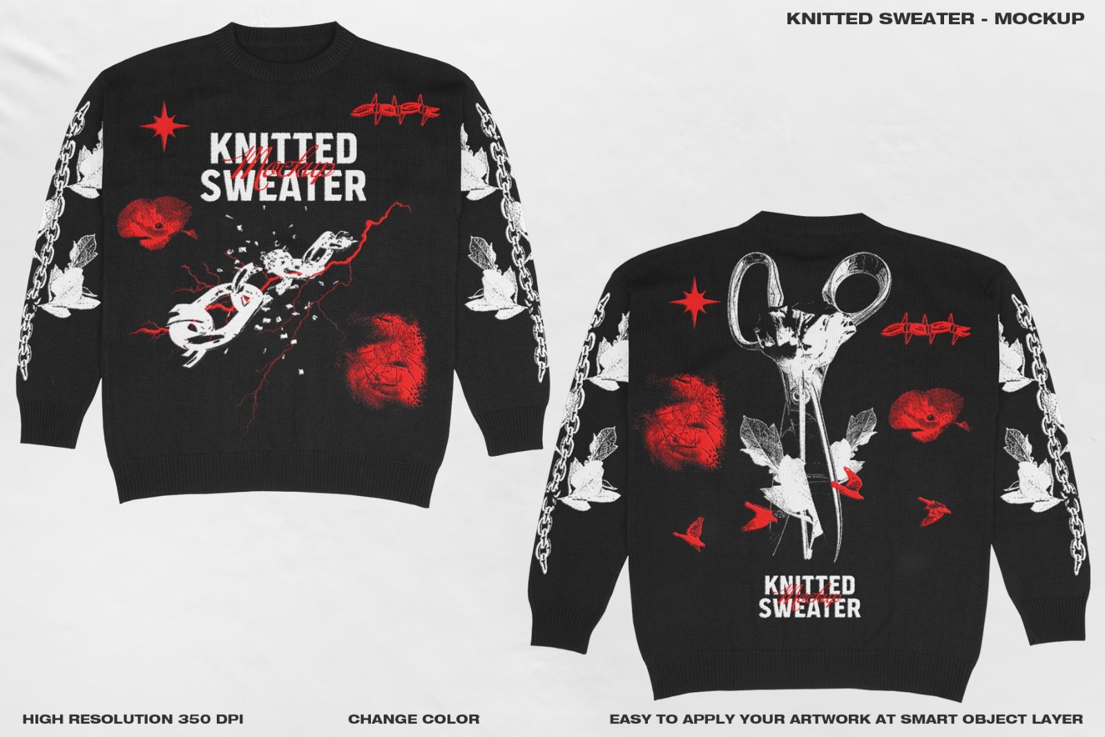 Knitted Sweater - Mockup