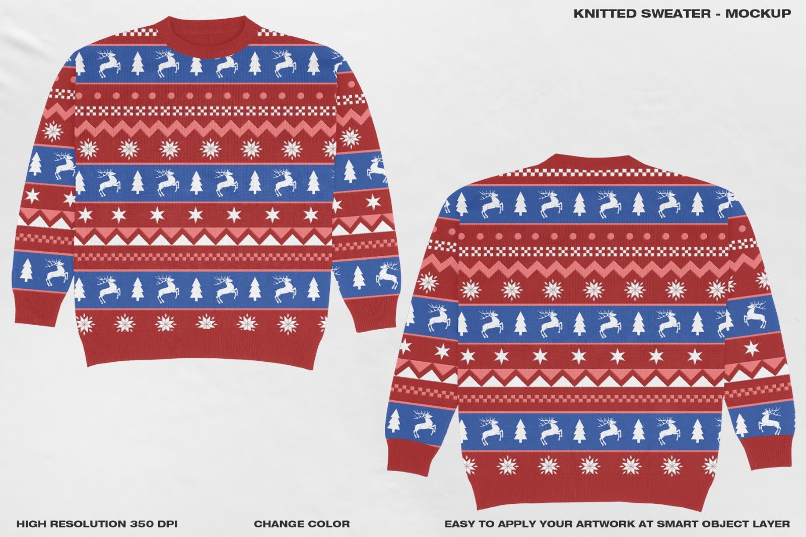 Knitted Sweater - Mockup