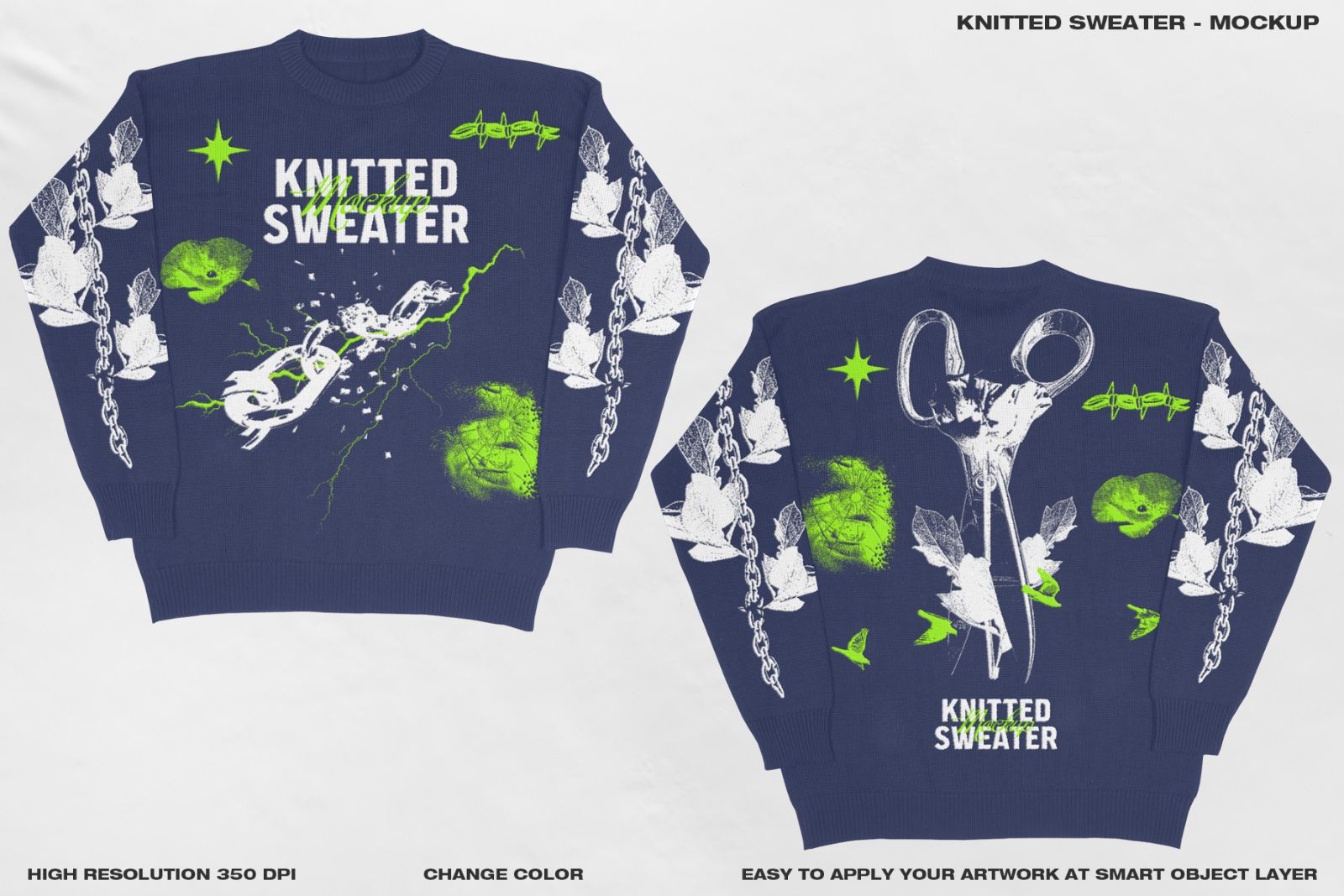 Knitted Sweater - Mockup