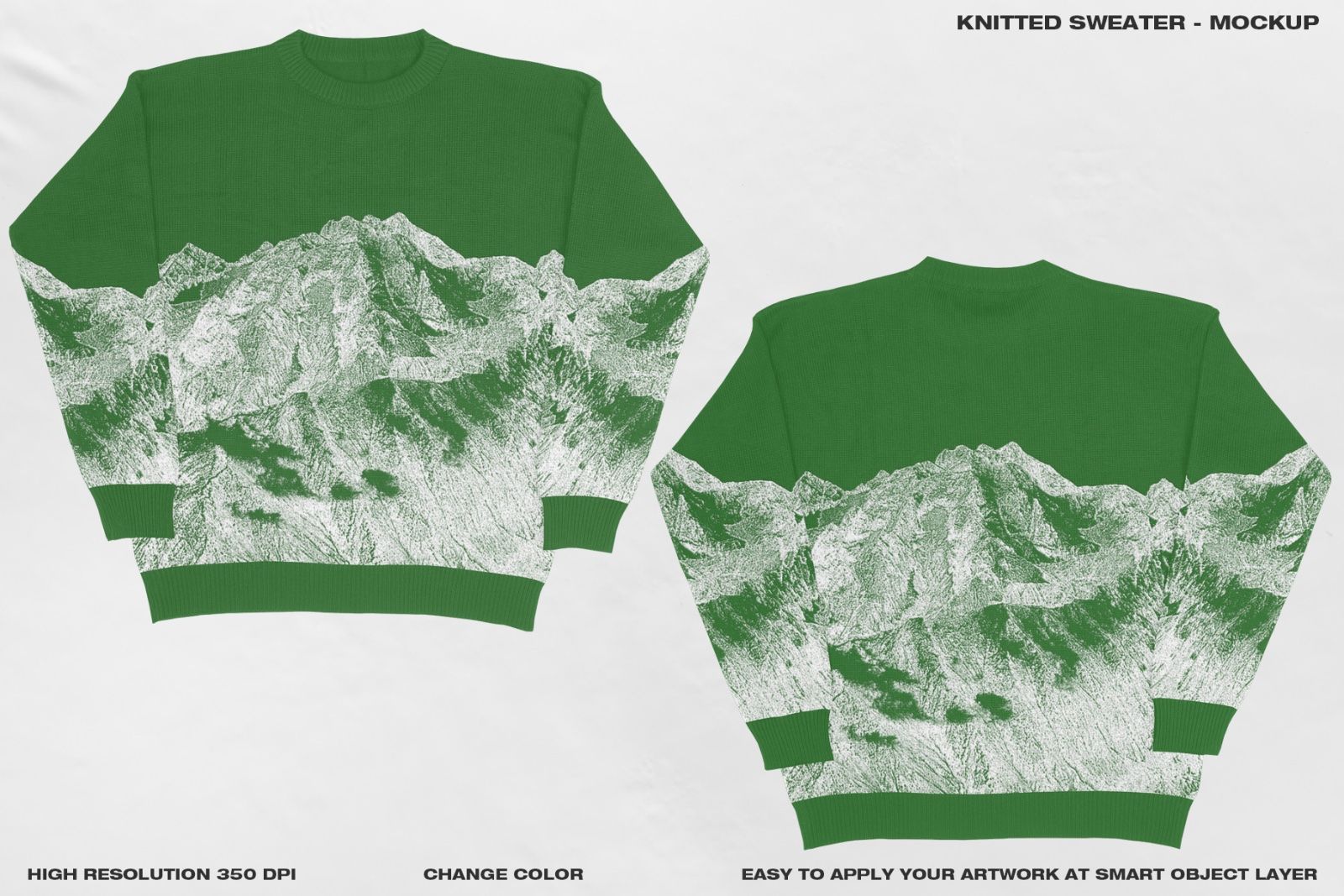 Knitted Sweater - Mockup