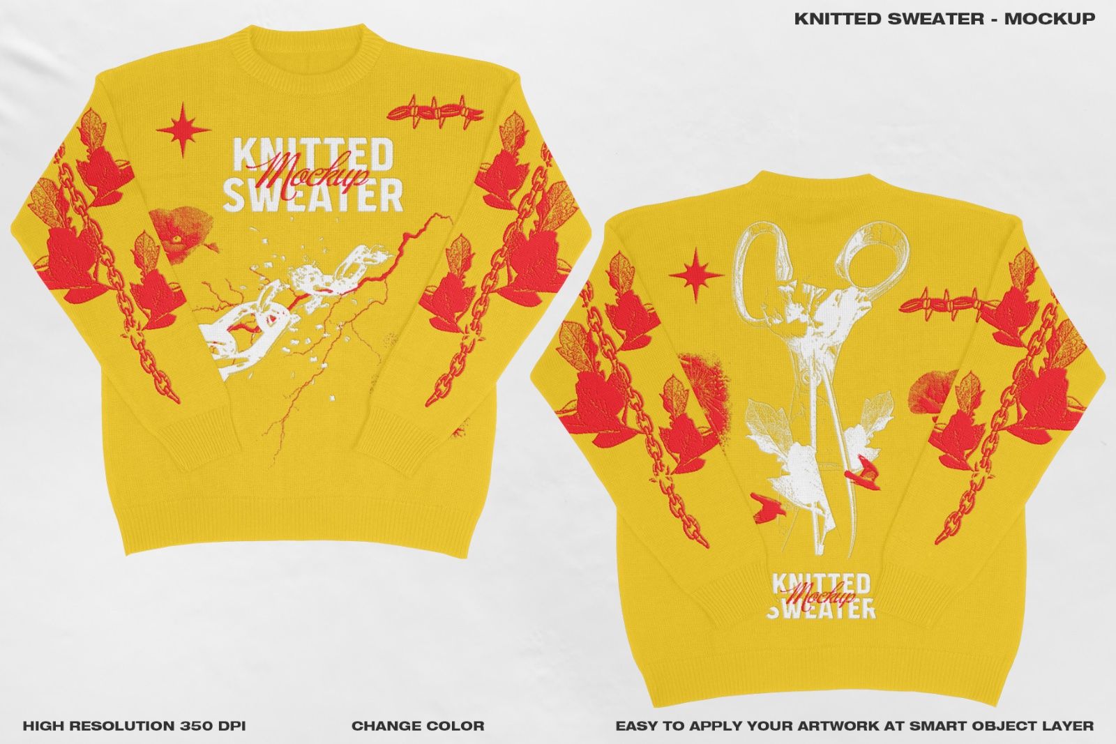 Knitted Sweater - Mockup