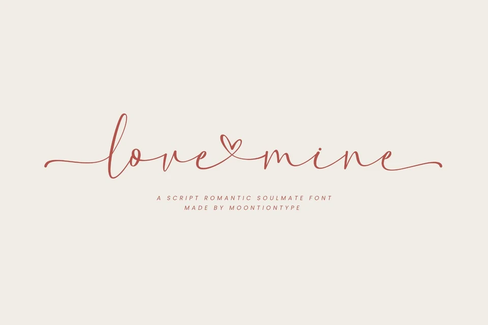 Love Mine | A Script Romantic Font