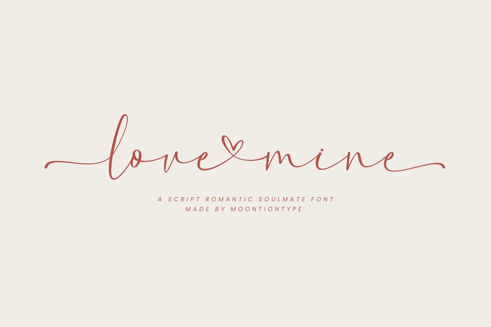Love Mine | A Script Romantic Font