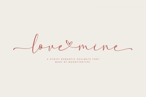 Love Mine | A Script Romantic Font
