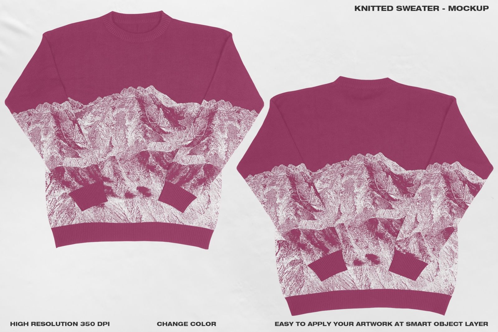 Knitted Sweater - Mockup