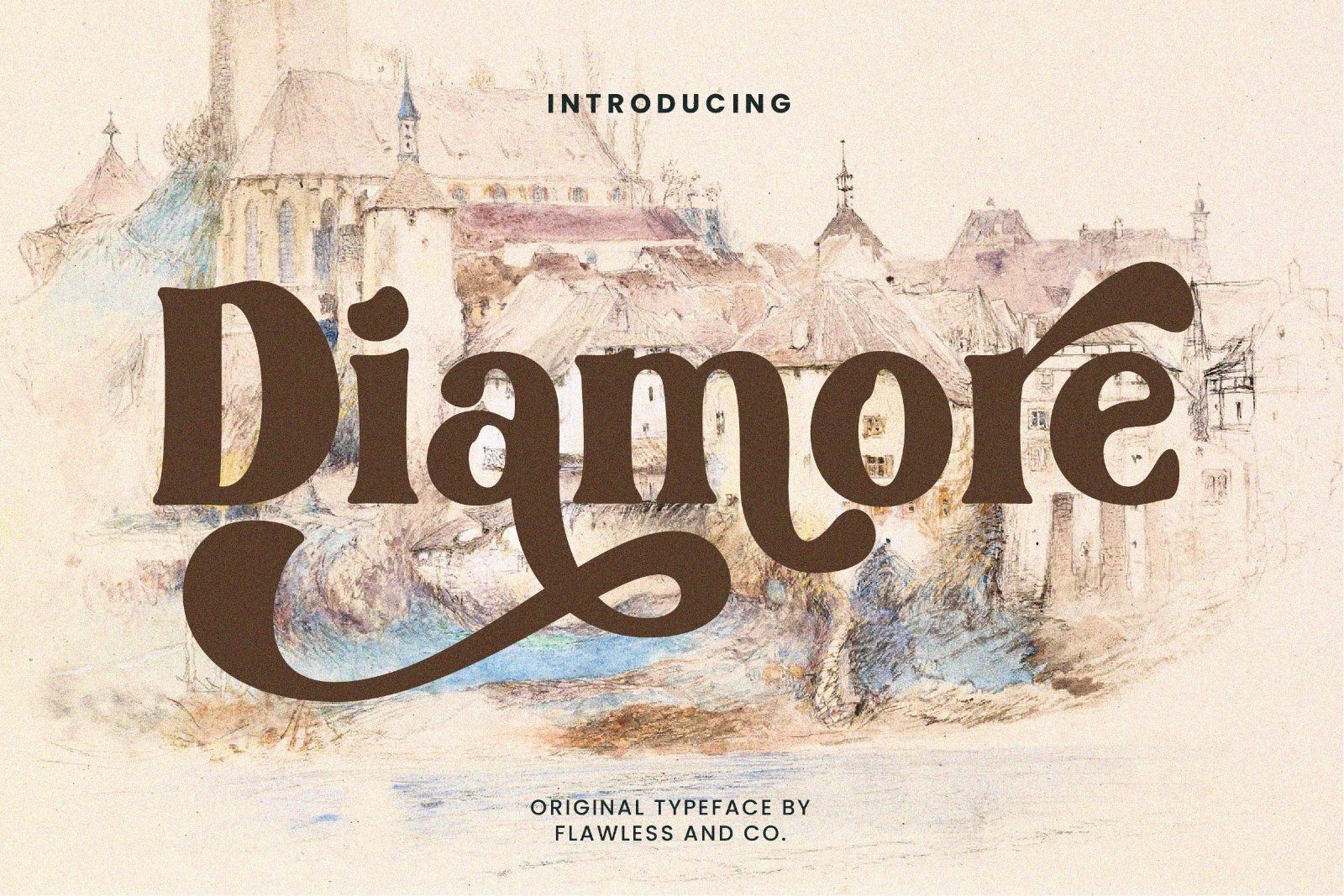 Diamore - Stylish Retro Serif Font — image 1