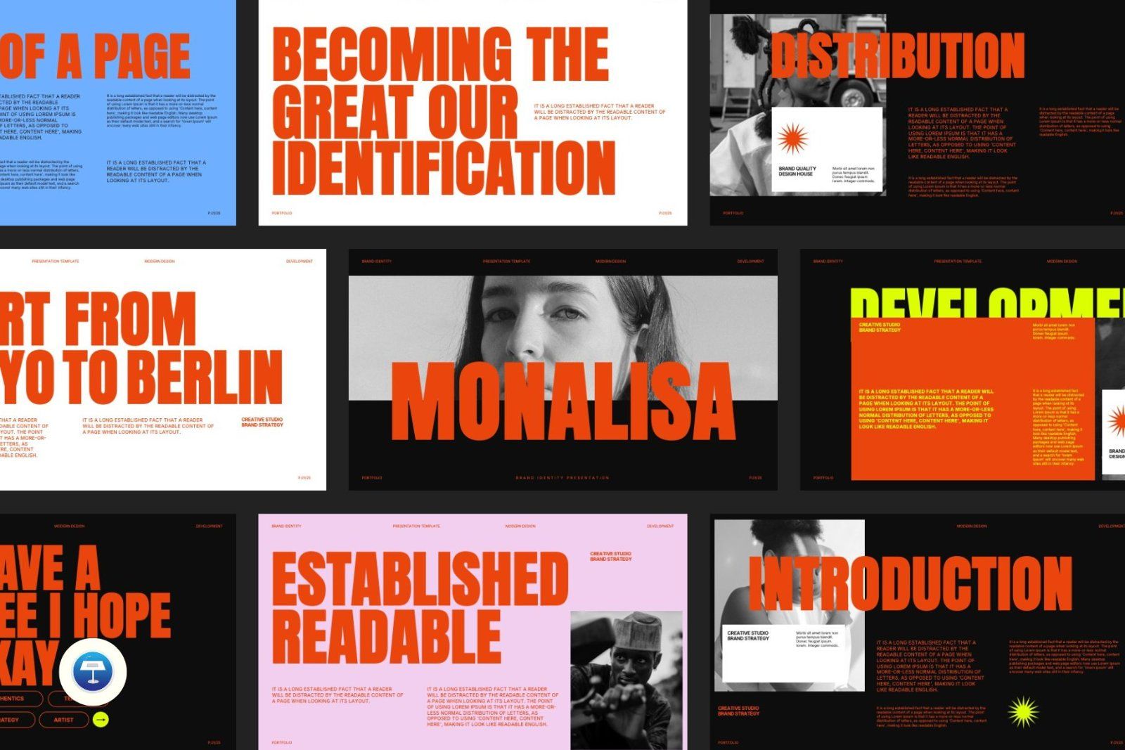 Monalisa - Brand Identity Keynote Template