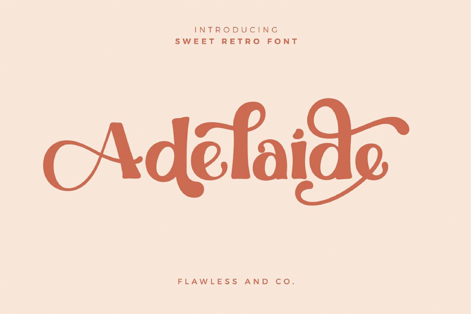 Adelaide - Stylish Retro Display Font — image 1