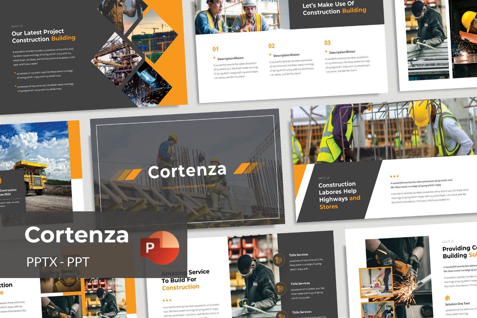 Cortenza - Construction Presentation Template