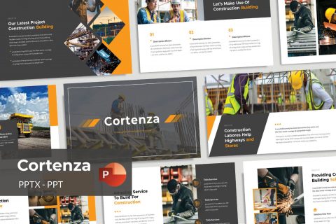 Cortenza - Construction PowerPoint Presentation Template