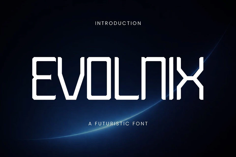 EVOLNIX - A FUTURISTIC FONT