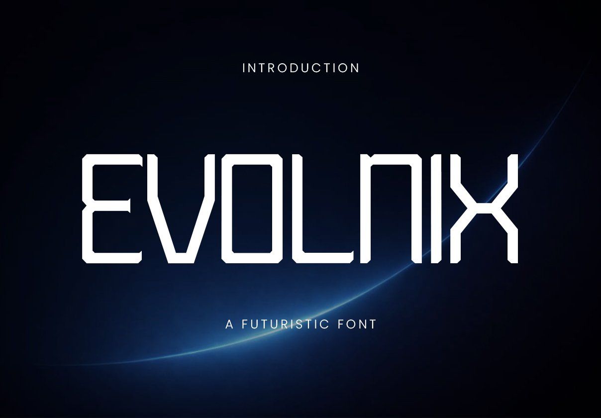 EVOLNIX - A FUTURISTIC FONT