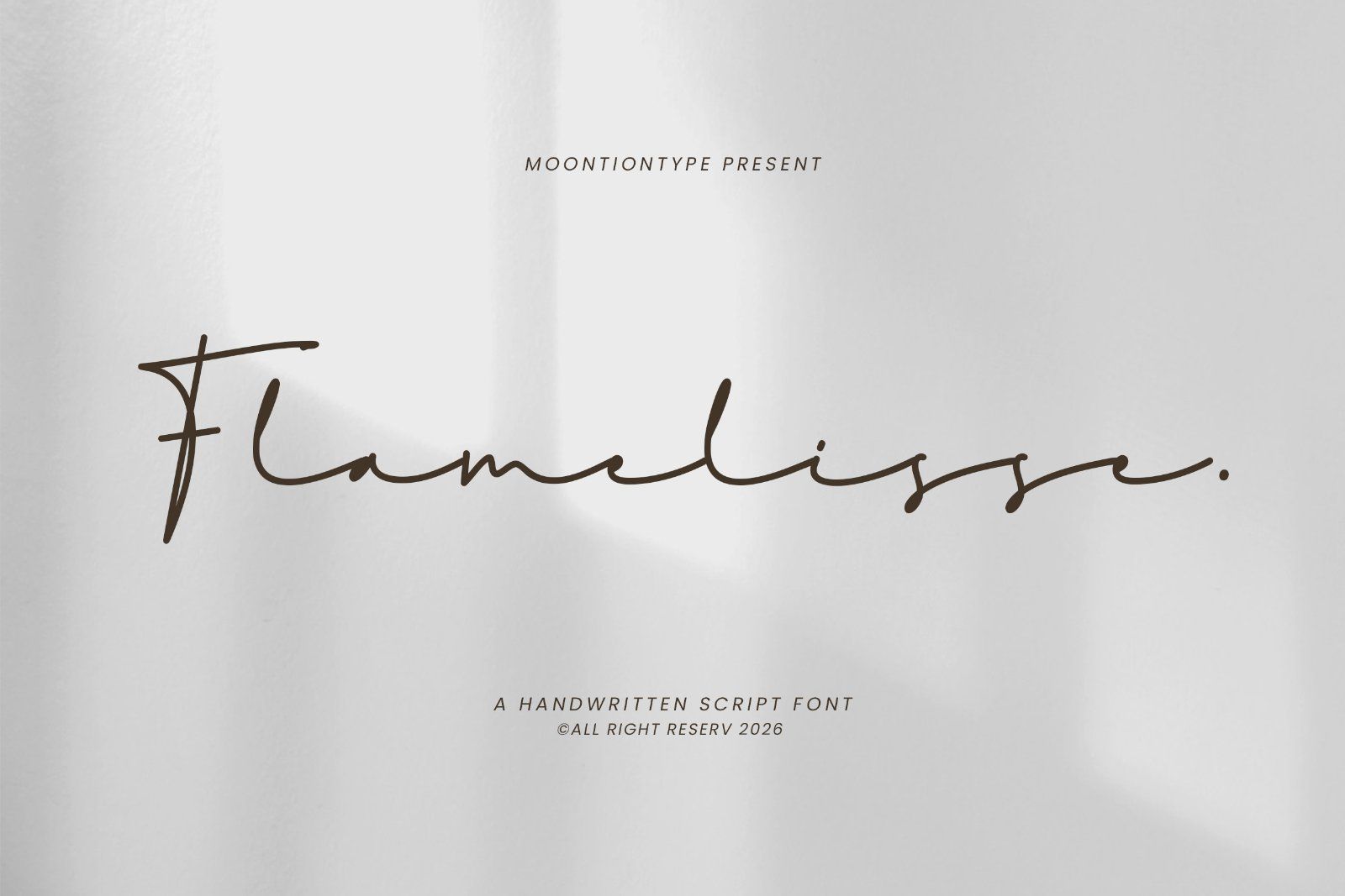 Flamelisse | Handwritten Script Font — image 1