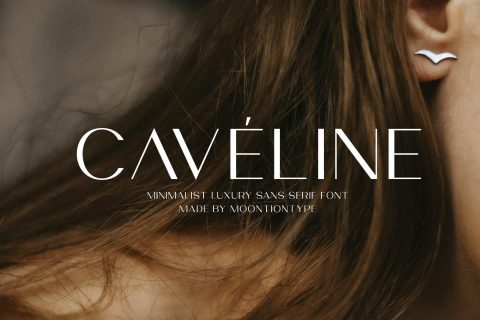 Caveline | Minimalist Luxury Sans Serif Font