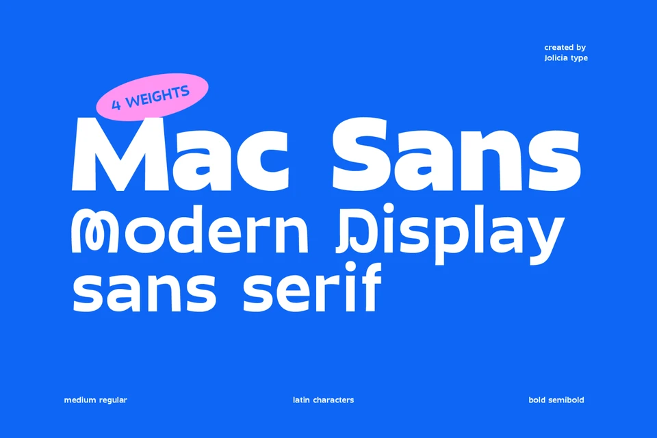 Mac Sans | Display Sans Serif Font