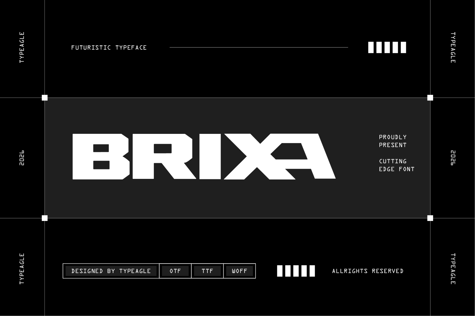 Brixa - Futuristic Display Font — image 1