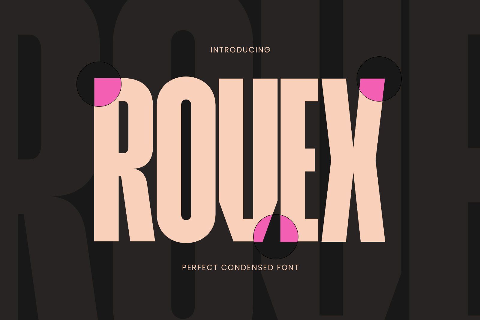 Rovex – Bold Condensed Display Font